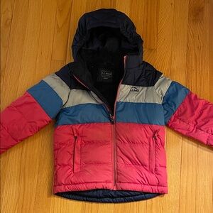L.L. Bean Kids colorblocked Puffer Jacket